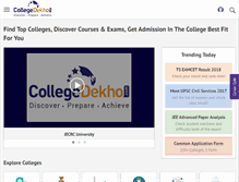 Tablet Screenshot of collegedekho.com
